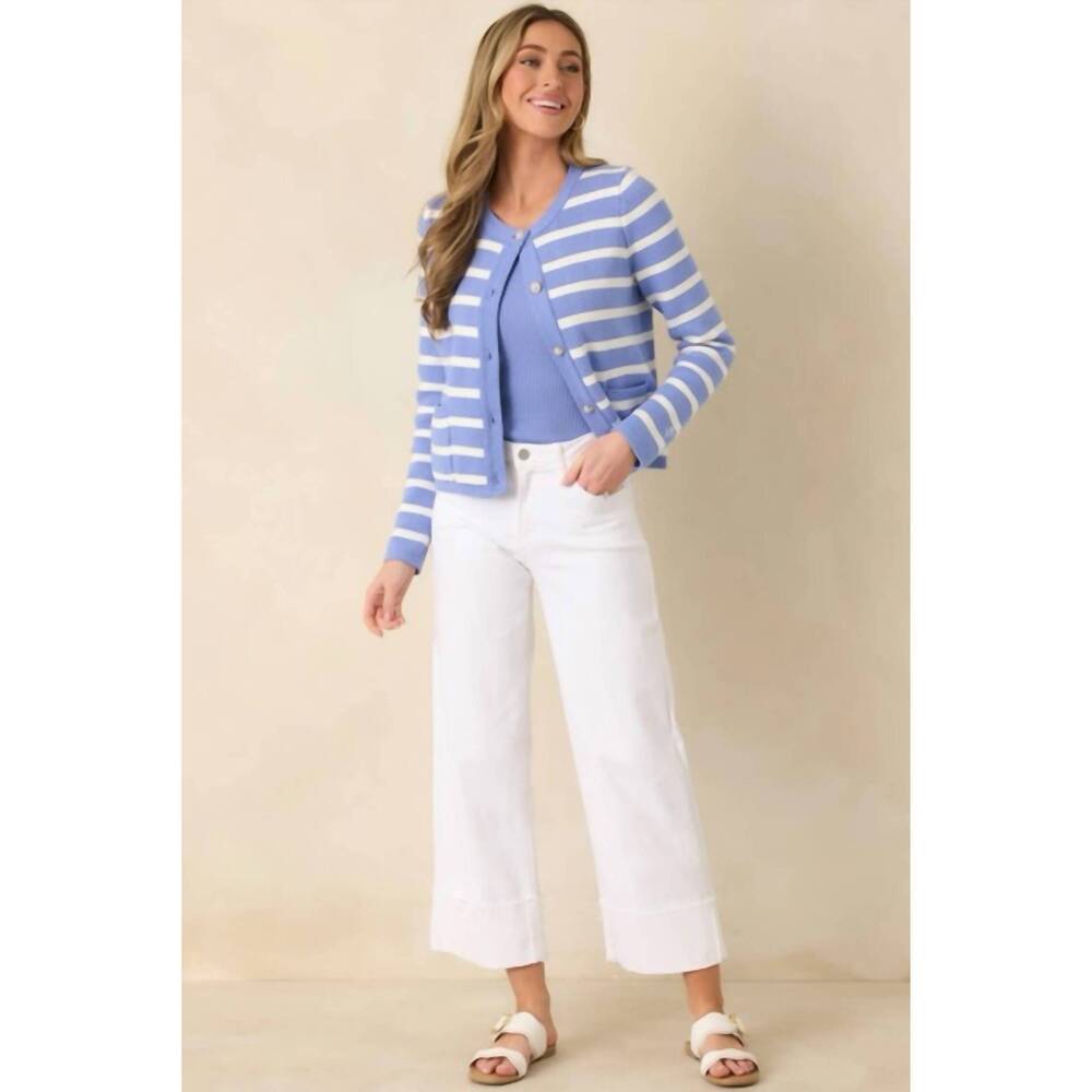 NEW PROSPERINA kennedy cardigan in spa blue